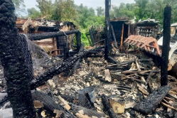 На пожаре в Вольском районе сгорели 30 бройлеров, 34 кролика и бык