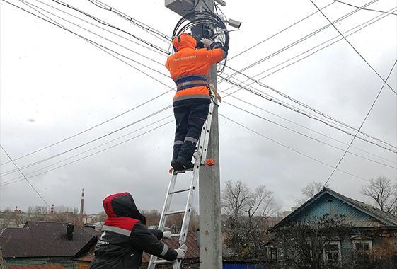 К жителям частного сектора Вольска пришел высокоскоростной интернет