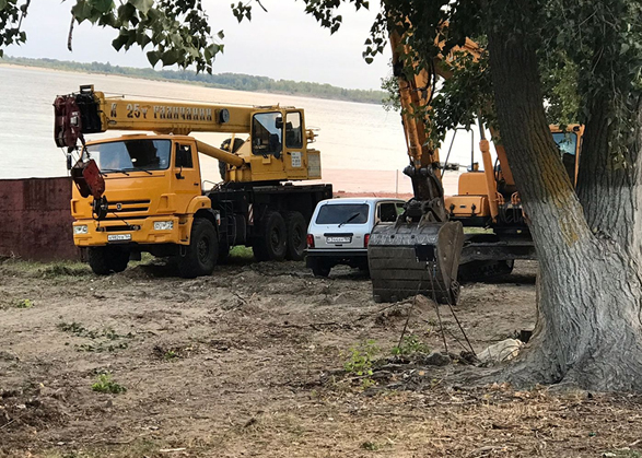 На набережной Вольска началась глобальная реконструкция