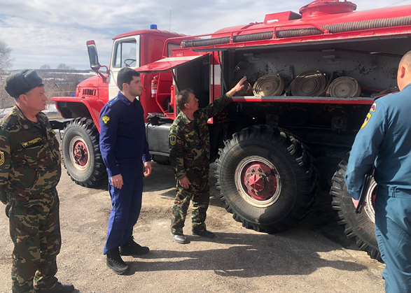 Вольский район проверяют на готовность к тушению лесных пожаров