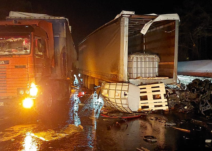 В ДТП под Вольском у грузовика оторвало кабину