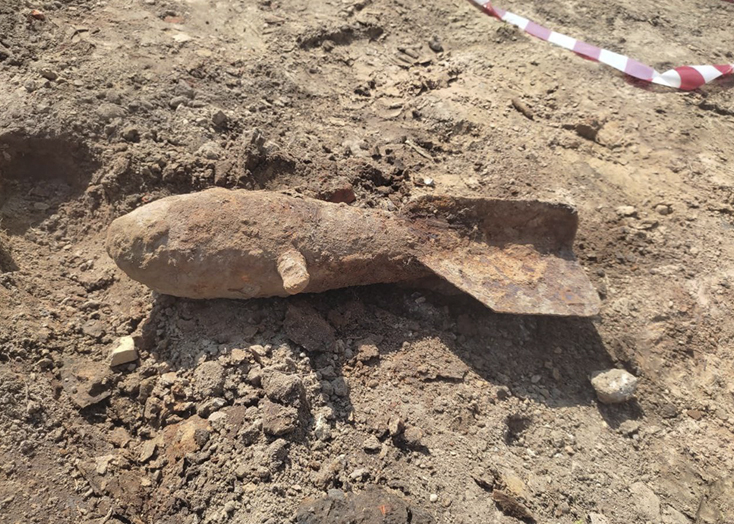В Вольске на участке обнаружили авиабомбу