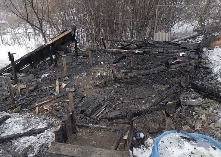 В Вольском районе через два дня после растопки у дачников сгорела баня