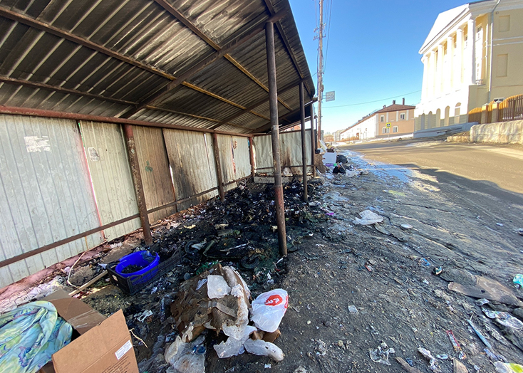 В Вольске вандалы сожгли контейнерную площадку с мусорными баками