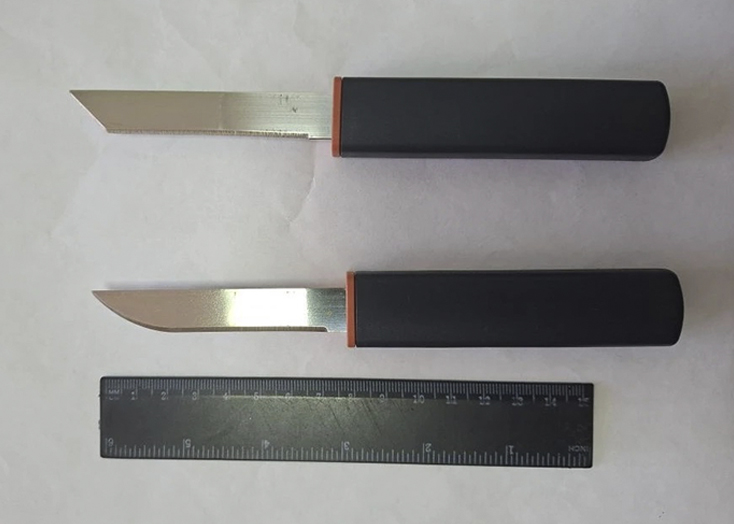 В Вольске должник по алиментам пришел к судебным приставам с двумя ножами