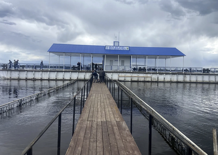 Вольская пристань готова к приему речных судов