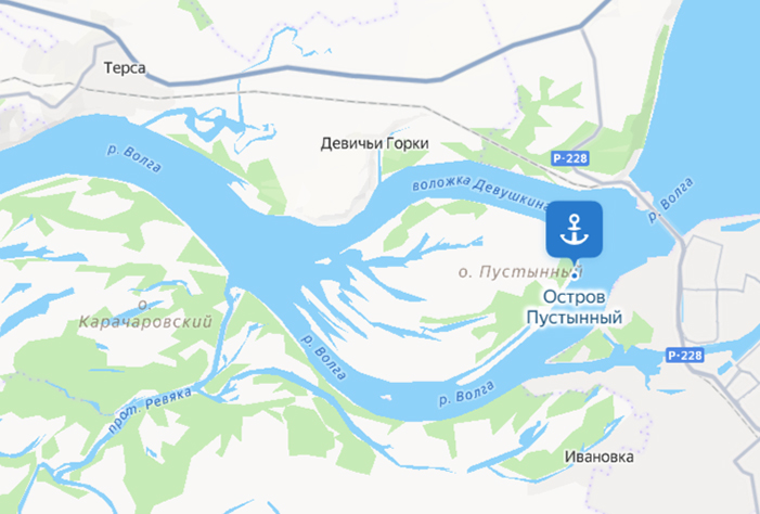 Вольские чиновники выставили на торги часть острова на Волге