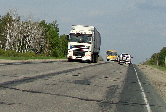 Водителя во время ремонта придавил грузовик DAF